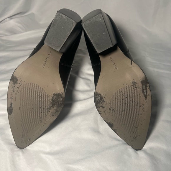 All Saints Ria Pointed Toe Leather Boots | 41 (US 11) - Picture 7 of 14